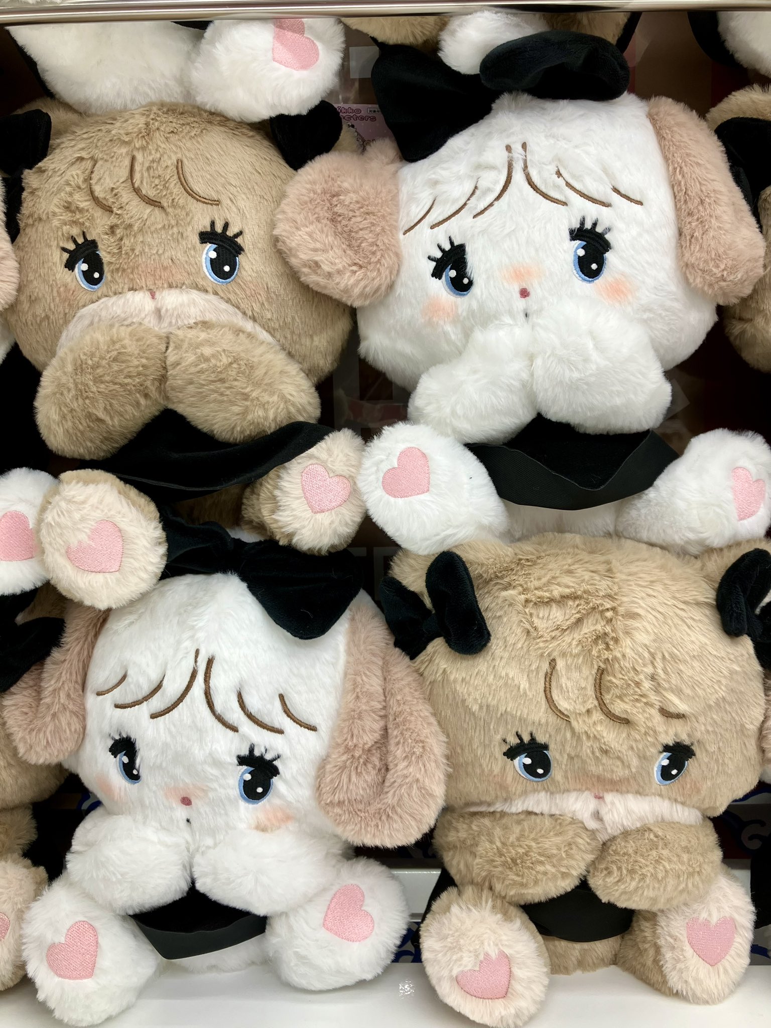 mikko characters BLACK RIBBON ぬいぐるみ4種セット mikko characters BLACK RIBBON ぬいぐるみ 4種（🎀𝐦𝐢𝐤𝐤𝐨