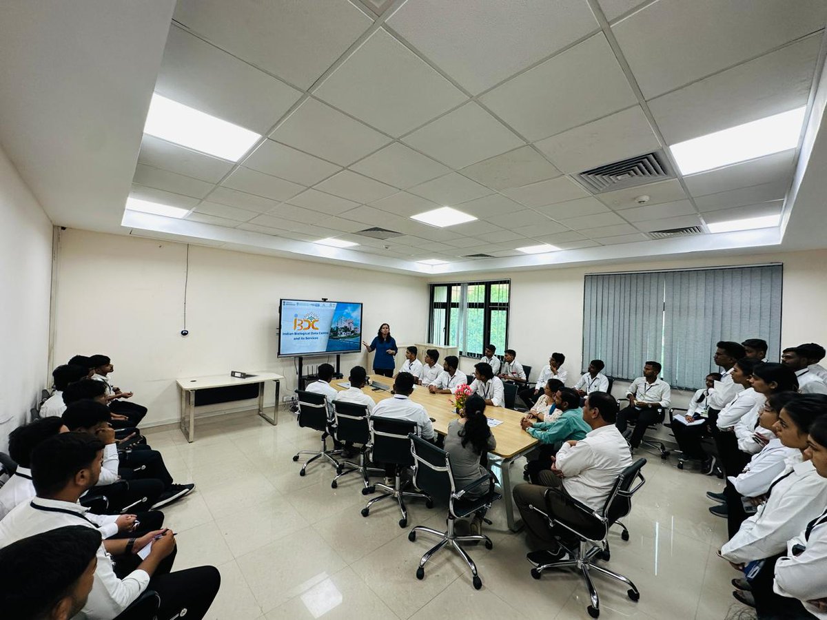 IBDC (Indian Biological Data Centre) (@ibdctweets) on Twitter photo š± Welcoming Curious Minds to IBDC! š§¬Yesterday, we had the pleasure of hosting a vibrant group of students from MGM College of Agricultural Biotechnology, Aurangabad, at IBDC.
<a href="/unescorcb/">RCB</a> <a href="/DBTIndia/">Department of Biotechnology</a> <a href="/dtnair/">Deepak T. Nair</a> <a href="/deb030903/">DEBASISA MOHANTY</a> <a href="/dineshgupt/">Dinesh Gupta</a> š± Welcoming Curious Minds to IBDC! š§¬Yesterday, we had the pleasure of hosting a vibrant group of students from MGM College of Agricultural Biotechnology, Aurangabad, at IBDC.
<a href="/unescorcb/">RCB</a> <a href="/DBTIndia/">Department of Biotechnology</a> <a href="/dtnair/">Deepak T. Nair</a> <a href="/deb030903/">DEBASISA MOHANTY</a> <a href="/dineshgupt/">Dinesh Gupta</a>