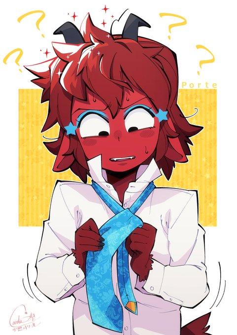 うまく結べず遅刻確定🤣👔
#オリジナルキャラクター 