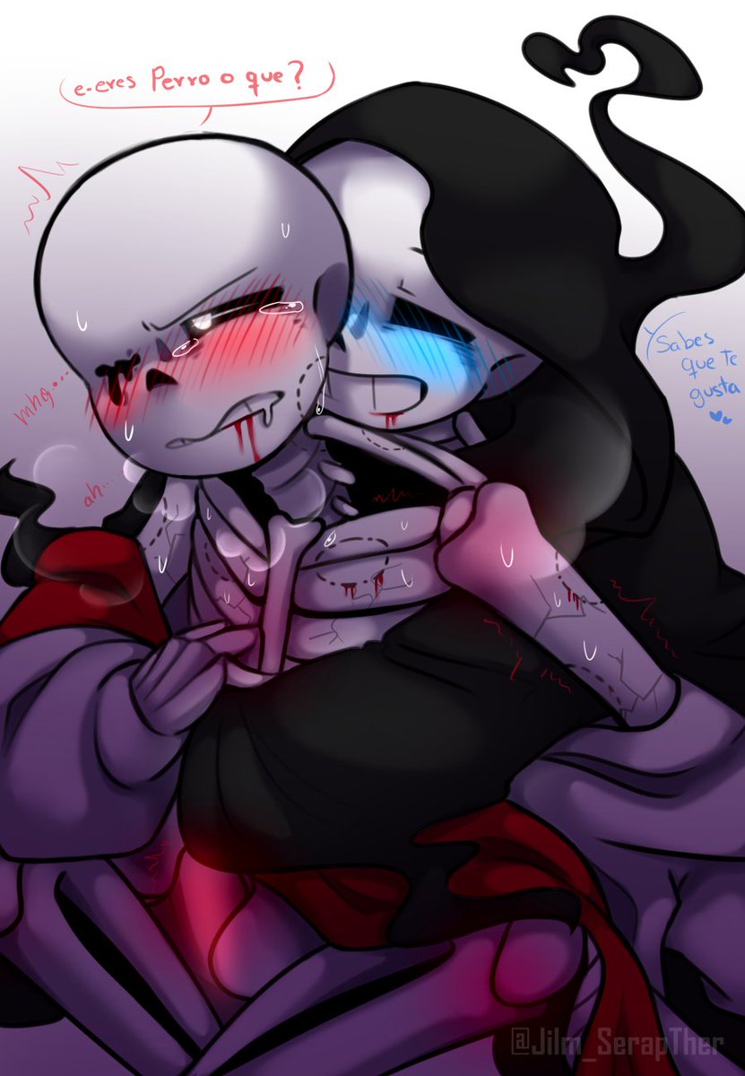 My headcanon is that Reaper has anxiety attacks, but Geno ends up enjoying it Coffmasochistcoff :D
.
"Are you a dog or what?"
.
"You know you like it ❤️"
.
#afterdeath #afterdeathship #reaperxgeno #genoxreaper #reapersans #genosans