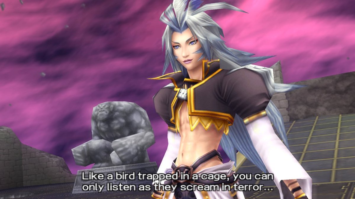 tmma1869's tweet photo. Goddammit yes I made fun of Zidane saying "Shut up!" years ago
But now that Wol also said it while being taunted by Vox, it's no longer funny to me
#DissidiaFinalFantasy #Dissidia2008 #DissidiaPSP #FFIX #MobiusFinalFantasy #MobiusFF #メビウスFF #TheWarriorOfDespair https://t.co/7xier3EtW5