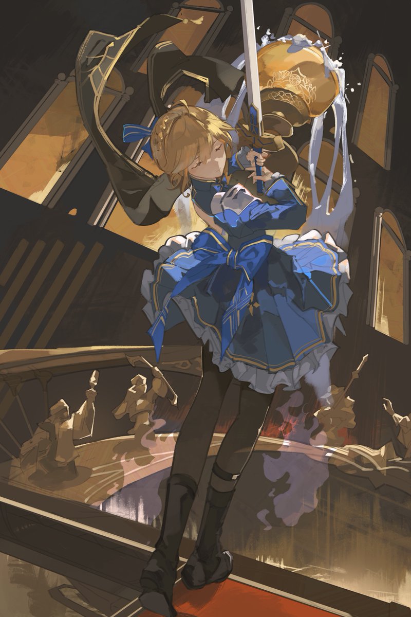 saturn_illus's tweet image. Saber and The Holy Grail
#HonkaiStarRail #HSRxFate