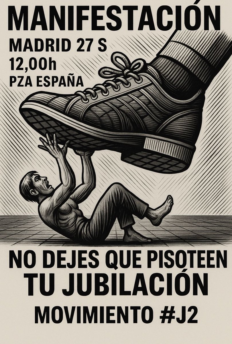 EstevezMayayo's tweet photo. No vamos a dejar q nos pisen @corujoborja @saizelma @sanchezcastejon. Seguimos saliendo a la calle en toda España y el #27S manifestación en Madrid, pensiones dignas por Derecho y Justicia Social #Pasare https://t.co/UhfD4tM4zS