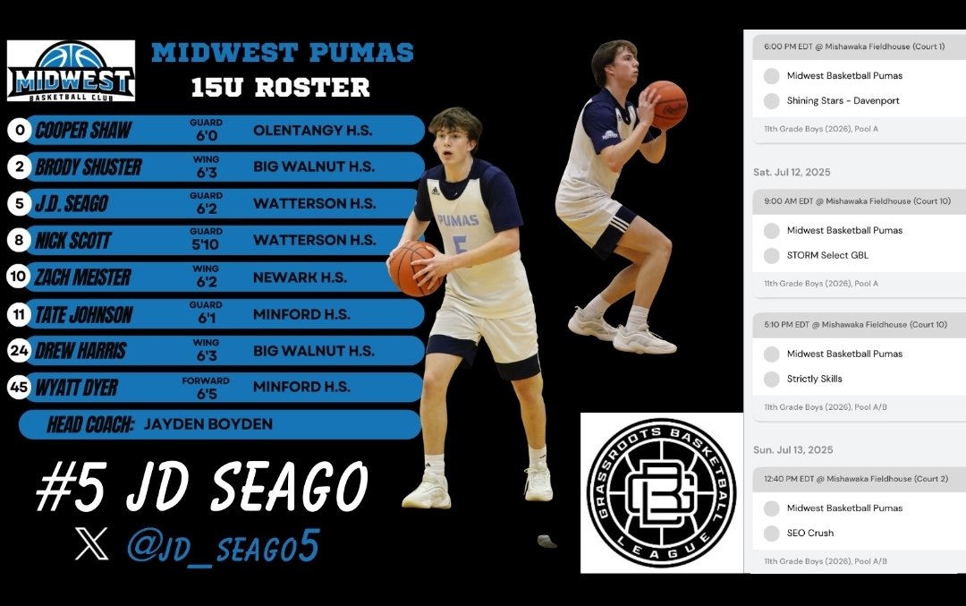 JD Seago (Bishop Watterson '28) 3-and-D guard at 6'2 that let's game come to him and makes effort plays everywhere on the court. <a href="/jd_seago5/">JD Seago</a> <a href="/MidwestDirector/">MWBC Gilliland</a> <a href="/ohiohardwood/">ohiohardwood</a>