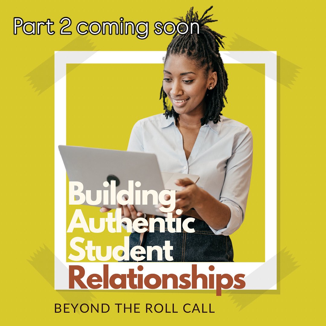 Part 2 in the novice teacher series coming soon