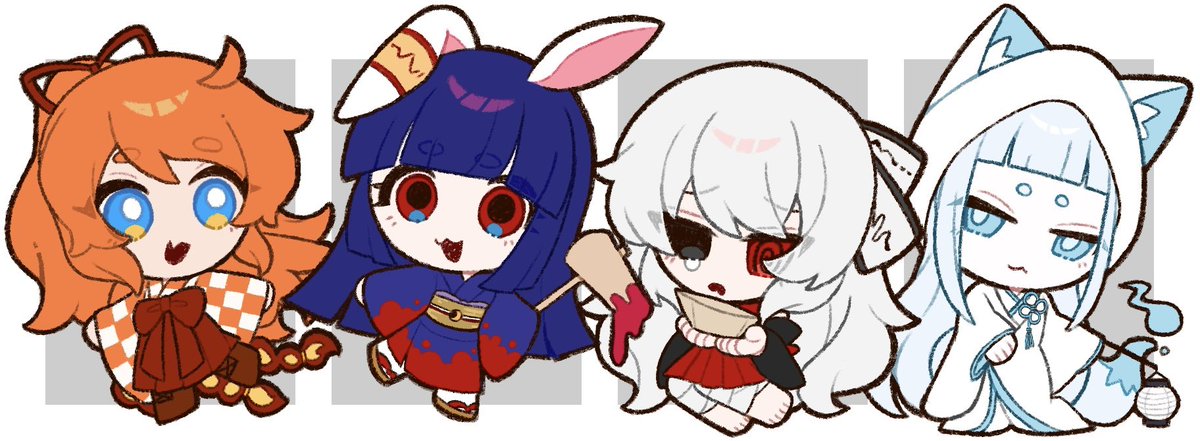 和創作キャラのデフォルメを描くなど