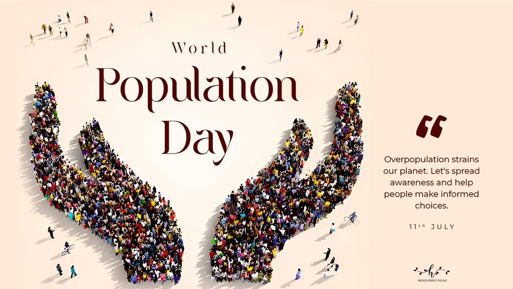 Address the basics - education, gender equality, and healthcare - to create the foundation of making informed choices.
Let's empower individuals, encourage population control, and support a sustainable future. #WorldPopulationDay