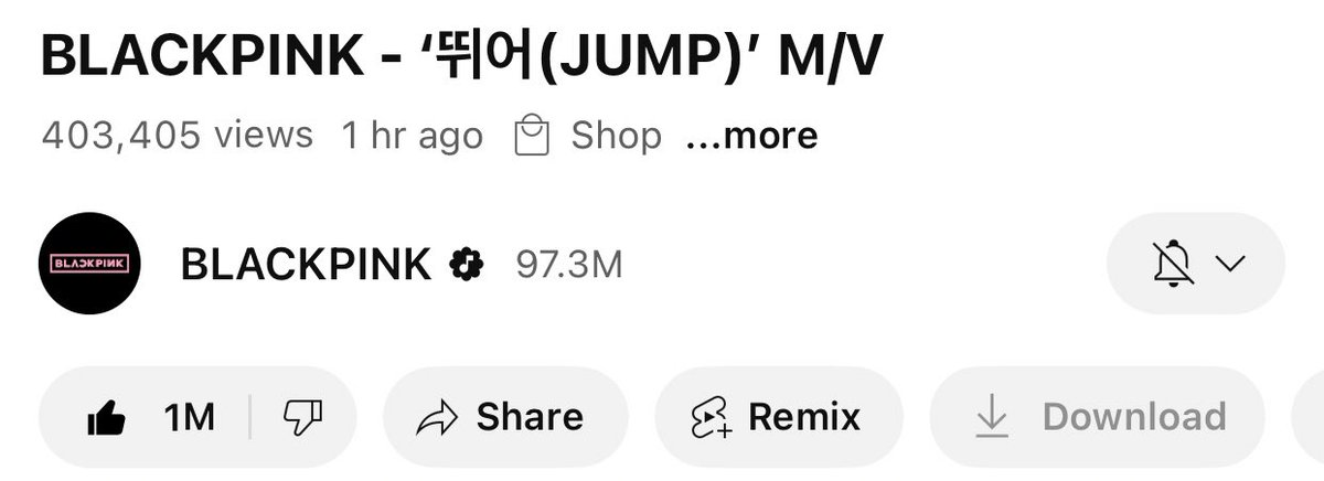 bponrepeat_1's tweet photo. We hit 1M likes for jump faster than pink venom 💀😭 https://t.co/xU6hVYhFdv