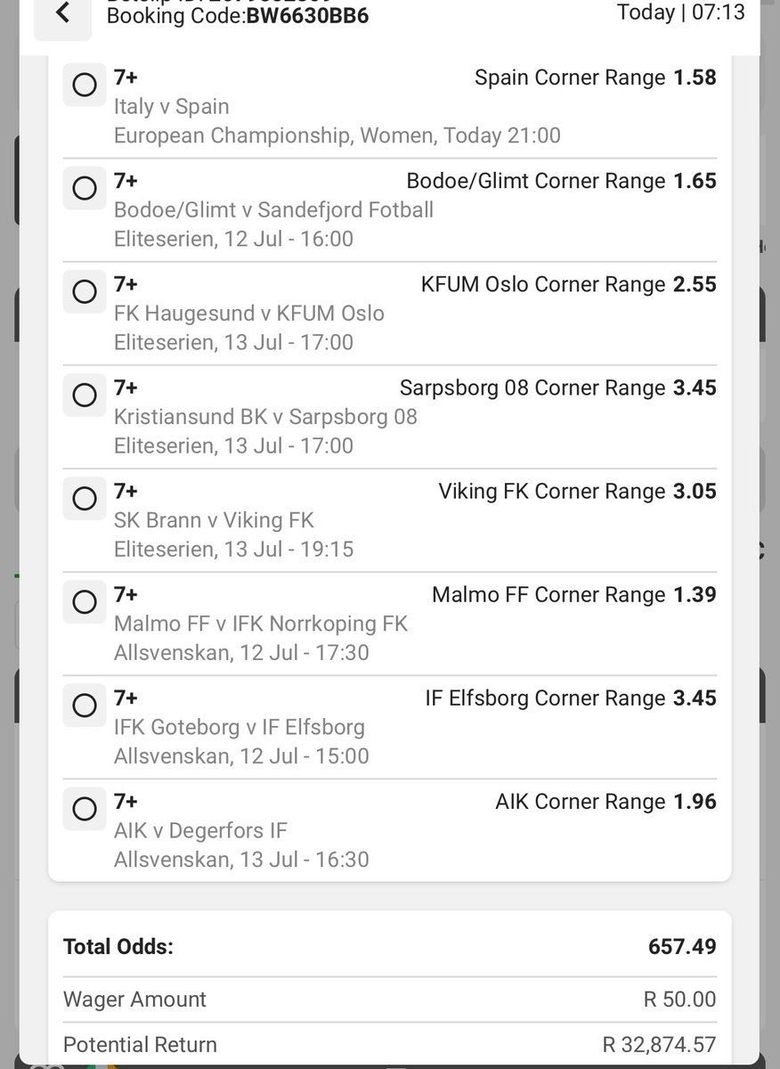 657 odds 

Betway code - BW6630BB6

Good luck