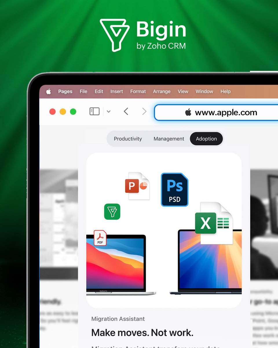 Bigin's tweet image. Did you spot us? 👇👀
We've got some great company right there on the @Apple Small Business website. 😇
This is your sign to give Bigin a spin—and make it a job, well, done! 🤷
🔗apple.com/in/business/sm…
🔗bigin.com
#CRM #SmallBusiness #Apple