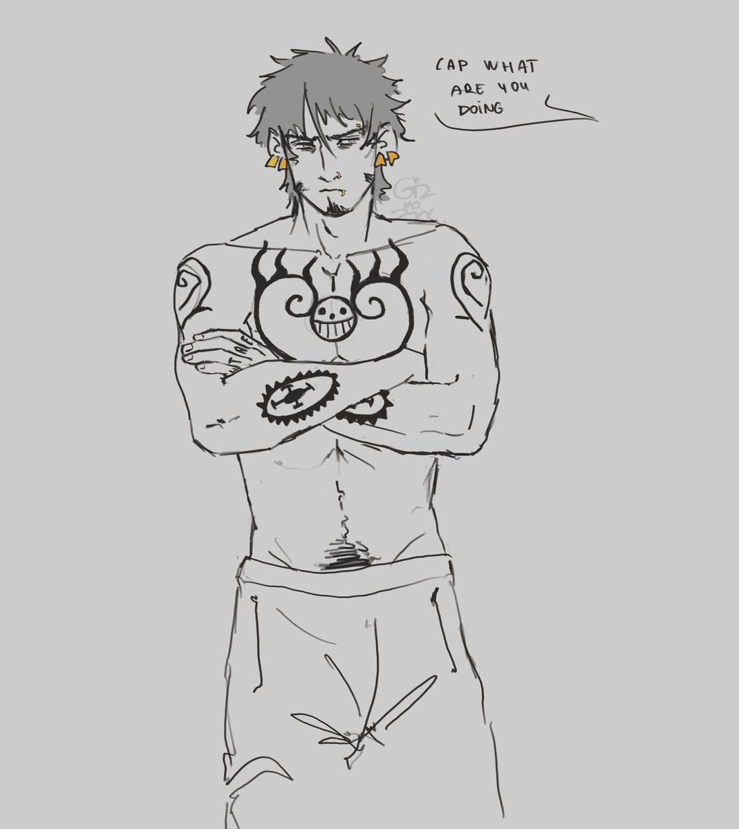 L4WDT's tweet image. "Tras un largo tiempo de dudas y reflexión, el cirujano por fin se decidió a perforarse los pezones… y no cabe duda, le quedaron espectaculares."