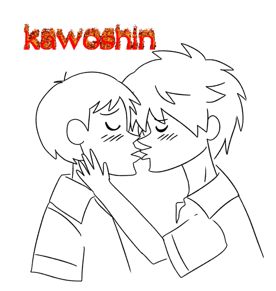 shinjifacts's tweet image. do you guys like my kawoshin art I worked really hard on it