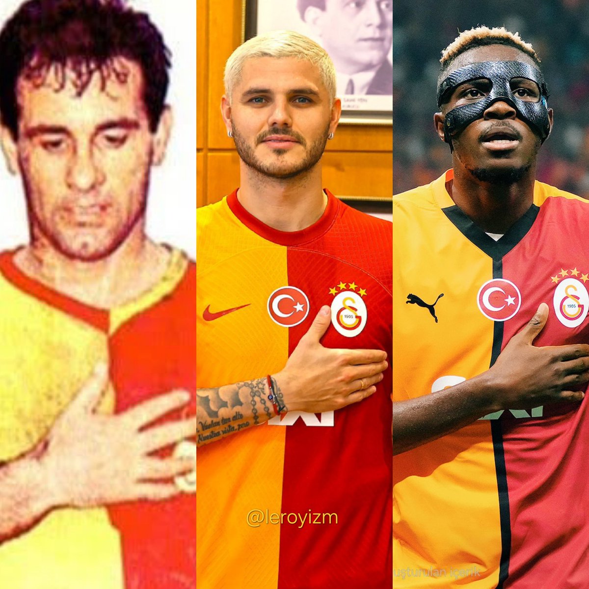 Tarih dik duranları yazar.

Metin Oktay &amp; Mauro icardi &amp; Victor Osimhen