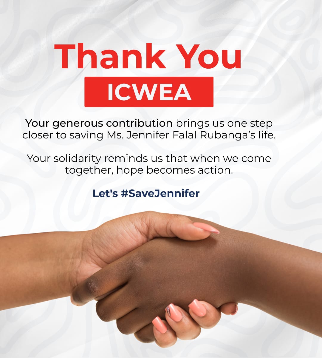 ConsueloGrace's tweet image. Dear @ICWEastAfrica @lmworeko @BMKGiftSnr1 . We @Uganetlaw are humbled by your generosity and kindness. Thank you for the support towards the #savejennifer campaign.
