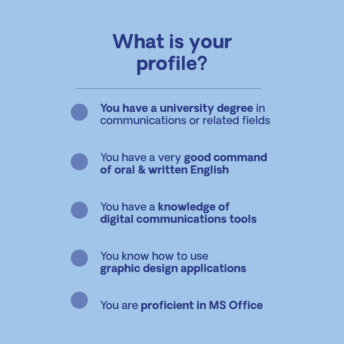 CBE_JU's tweet image. CBE JU is looking for a Communications Trainee in Brussels!
🎓 Recent graduate in comms, PR, journalism or marketing?
💡 Want hands-on experience in EU #bioeconomy projects?
👉 Apply by 31 Aug:
📅 Start: Oct/Nov 2025
aa293.referrals.selectminds.com/edctp3/jobs/co…