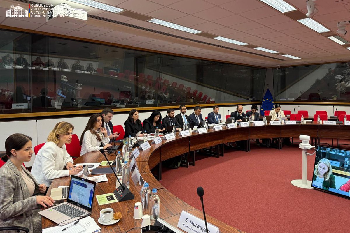 MIAofArmenia's tweet photo. The Deputy #Minister of Internal Affairs, Armen Ghazaryan, participated in the #Armenia-#EUPartnershipCommittee meeting in #Brussels #MIAARMENIA #VISALIBERALISATION #EuropeanExternalActionService 🔗More:https://t.co/HOLRbUjnj7 https://t.co/wLqgKWiL4U