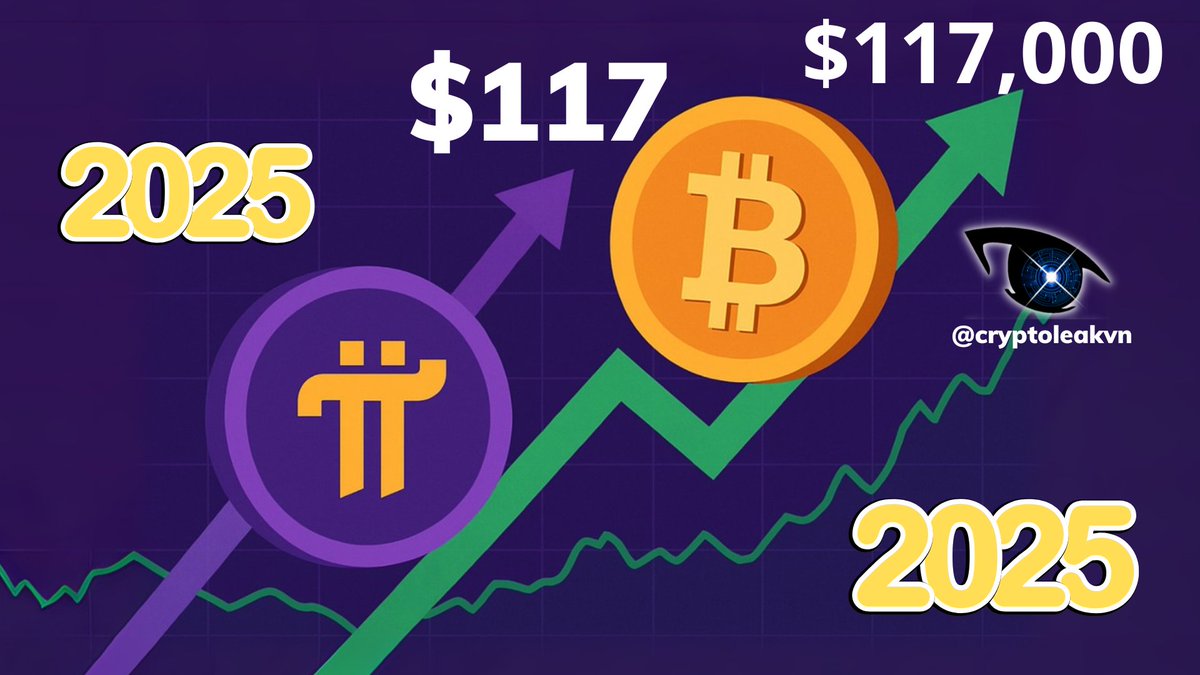 📈 Do you believe Pi Coin will reach $117 by 2025? Bitcoin hit $117,000 – could  Pi follow its own explosive path? 🔥 Pi Network is growing fast, the  ecosystem is expanding,