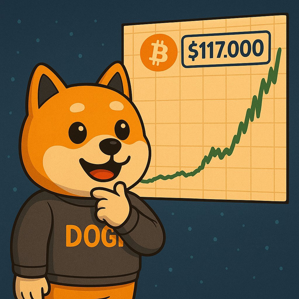 $BTC 117K… and $DOGI saw it coming all along 🧠📈

The meme is strong, the bags are packed, and the moon is just a pit stop.

First token on DOGE 💛