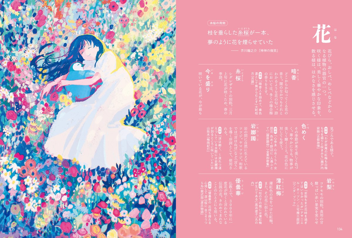 本日(7/11)発売の『空と海と大地の言葉辞典』 (西東社)にイラストを