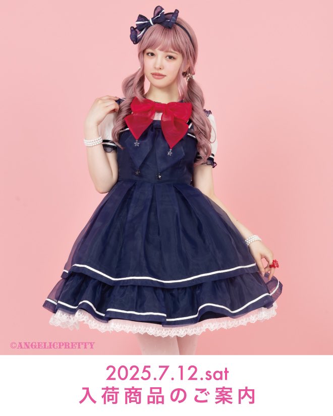 ANGELIC PRETTY セーラー襟リボン付き カットソー Angelic Pretty - angelicpretty セーラーカットソーの通販 by
