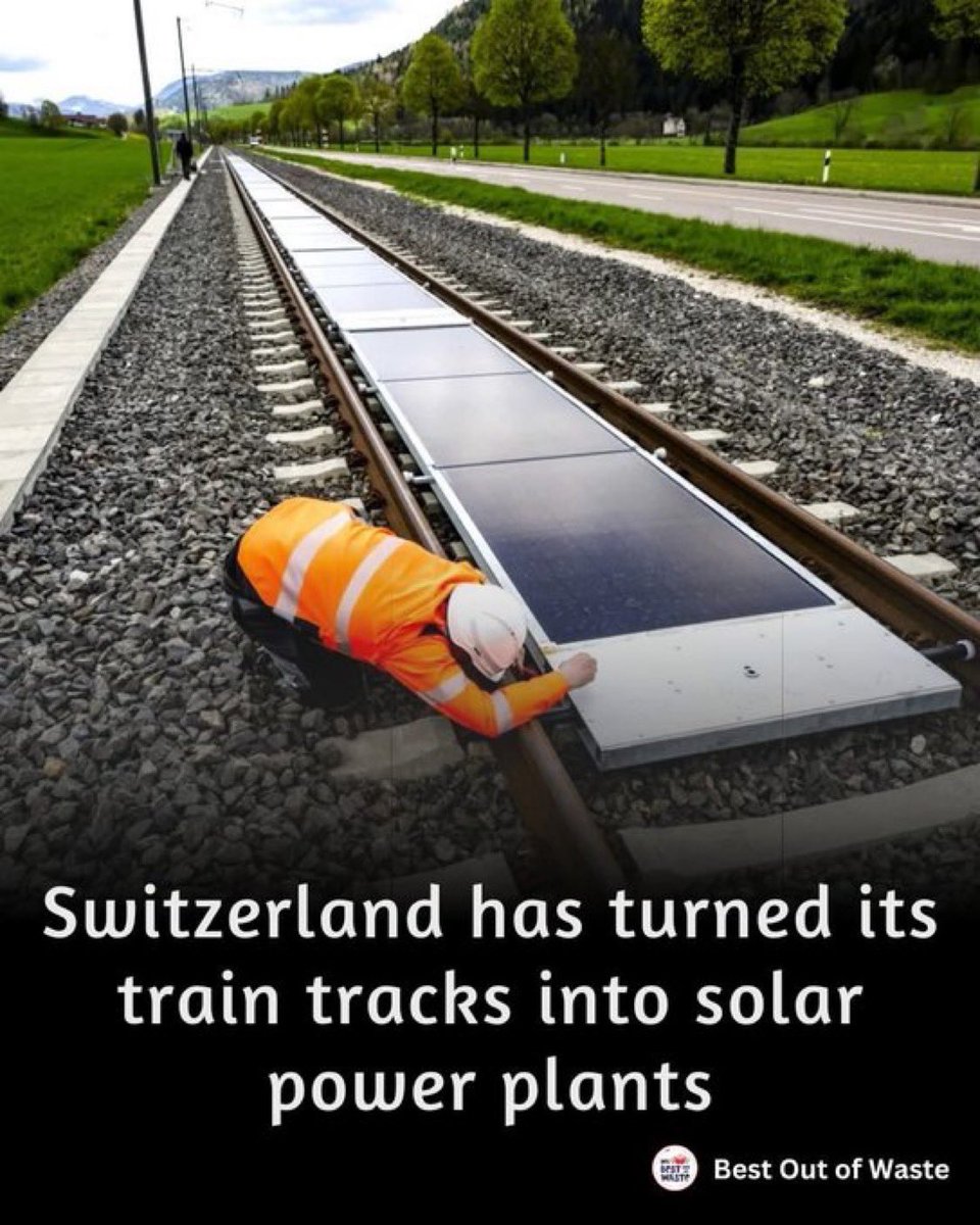 genialidad de Suiza: ¡Paneles solares entre las vías del tren! 

🌞 Maximizar la infraestructura existente para generar energía limpia sin necesidad de utilizar más tierra.

<a href="/elmetrodepanama/">El Metro de Panamá</a>