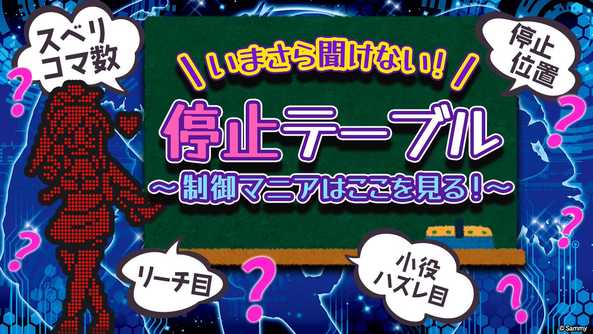 CLUB_SINDY's tweet image. 今日の動画は【いまさら聞けない⁉停止テーブル表の見方について】📝🧐
最近、開発ボイスでも紹介されていた「成立役ごとの左リールの停止テーブル」について、実際どうやって見ればいいかを詳しく紹介していくよー❣✨
🔍youtu.be/VezkTXfvEZ8 🔎
#ディスクアップウルトラリミックス…