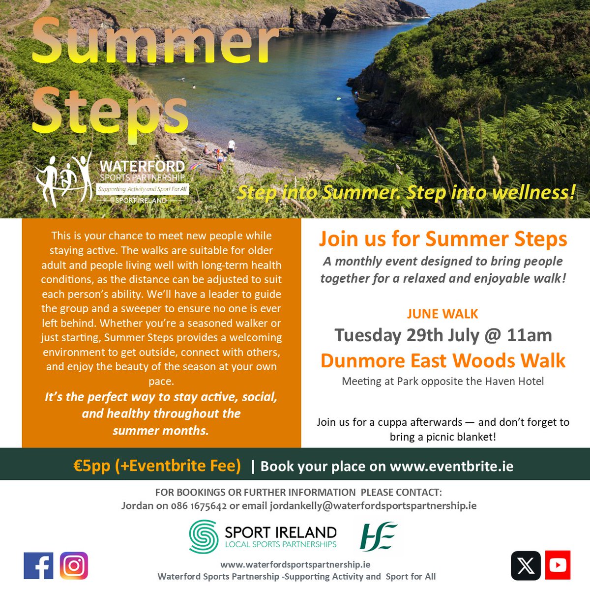 Oh yes! Waterford Sports Partnership with one of their excellent opportunities for wellbeing! 

Register here : eventbrite.ie/e/147576978013…