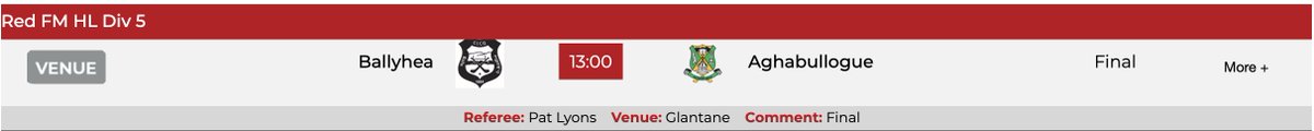 County Division 5 Hurling League Final on Sunday July 13th at 1pm in Glantane
Get all the latest news on the Kilshannig GAA app member.clubspot.app/club/kilshanni…