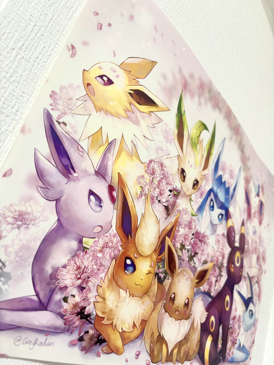 My Eeveelution prints will be available on sale this weekend at SMASH Sydney, thanks to my good friend <a href="/ahmadhasanx/">AHX</a> ! They will be at his table 😄 Make sure to check out his art too! 

11-13th July, ICC Sydney
Level 4, Aisle L, Table 15