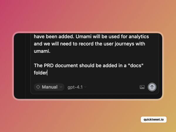 lioloc_dev's tweet image. Testing using a proper PRD, I’m asking AI to help me create a prompt for the creation of the PRD doc first and then will test @TaskmanagerAI  @LevJampolsky will update the results