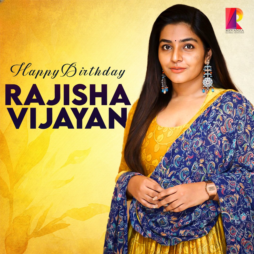 Revanza Global Ventures Private Limited (@revanzaglobal) on Twitter photo Wishing a very Happy Birthday to the talented and expressive Rajisha Vijayan !
<a href="/rajisha_vijayan/">Rajisha Vijayan</a>
#RajishaVijayan #HappyBirthdayRajisha #JaiBhim #Karnan #Sardar #birthdaywishes Wishing a very Happy Birthday to the talented and expressive Rajisha Vijayan !
<a href="/rajisha_vijayan/">Rajisha Vijayan</a>
#RajishaVijayan #HappyBirthdayRajisha #JaiBhim #Karnan #Sardar #birthdaywishes