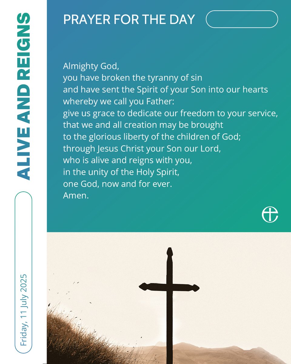 Join with us in prayer. 🙏

Today's prayer is available in plain text and audio formats at cofe.io/TodaysPrayer.