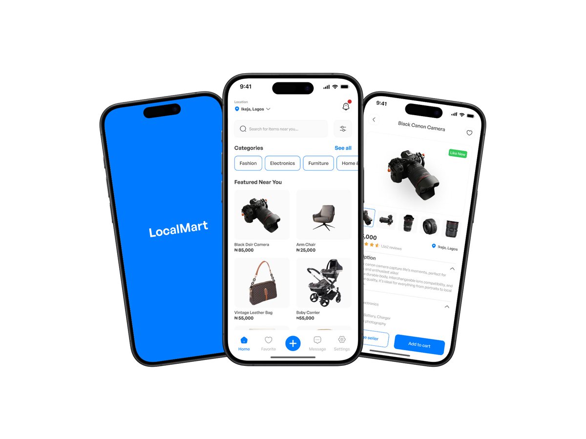 Just published my latest case study😮‍💨

LocalMart, a local secondhand marketplace that promotes affordability, sustainability &amp; trust.

Kindly check it out behance.net/gallery/230100…