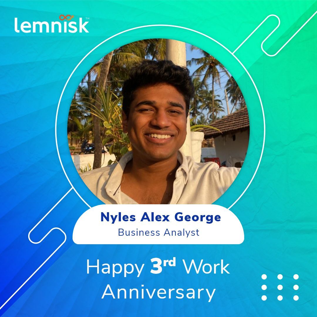 LemniskCo's tweet image. Congratulations, Nyles George, on your #workanniversary. We thank you for your invaluable contribution and efforts to the company.😊
#lifeatlemnisk #happyworkanniversary