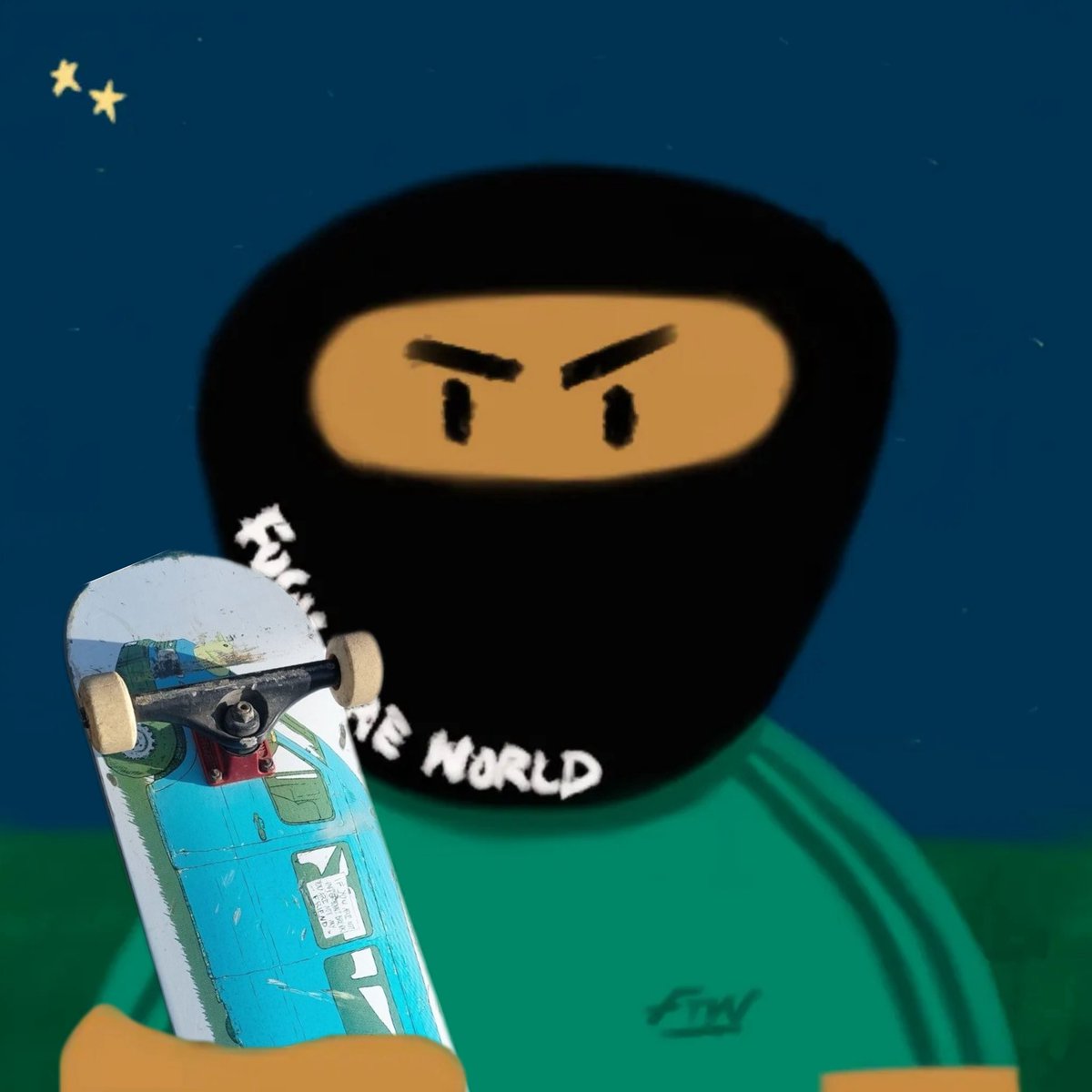 I shared a picture of my skateboard into the Bitcoin Weirdos X group chat yesterday and returned hrs later to this edit🫠 🔥🔥🔥

#NewProfilePic