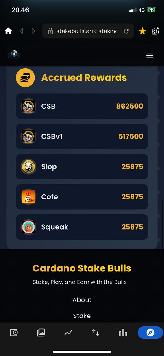 #Stake Made Simple🔐🐃📲
🔑Keys Cost Between 8–200 $ADA
💸 All Keys Earn More $ADA Than Cost
✅ 1 Wallet: <a href="/vesprwallet/">V E S P R</a>
✅ 1 Bull Key: Your Gateway To #Staking
✅ 1 Click: Stake &amp; Claim Rewards With Ease🤝🏻
✅Runs on Cardano
Earn $CsB + $ADA Passively!
📈Already 180+keys staked📲🔑