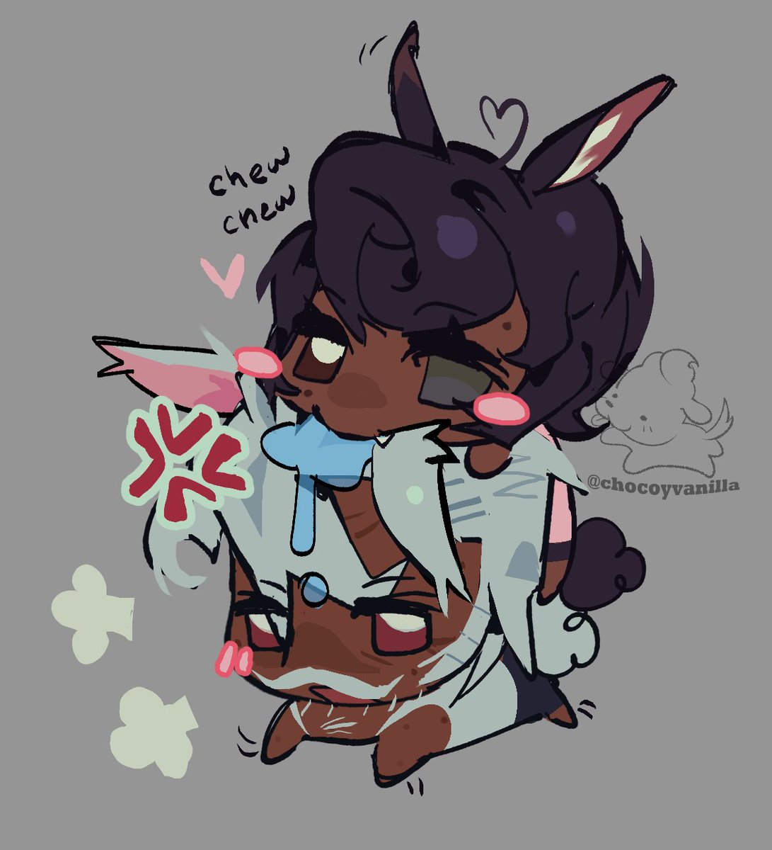 chocoyvanilla's tweet image. chanté is obsessed with bowen bc he looks like the romance interest in da bl he's reading n ya they r roommates ^o^ design for bowen is def a wip btw :p