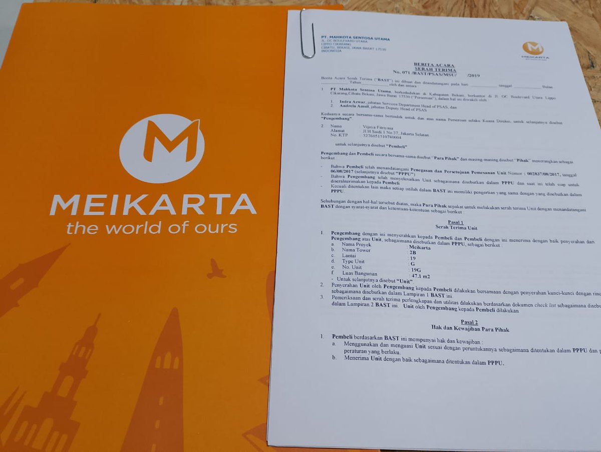 Rani Kancana ❤️🎶 (@ranikancana) on Twitter photo Dijual butuh, satu unit apartemen di Meikarta. Di lantai 20.
Pasaran Rp. 600jt, yg ini dijual di bawah pasaran sj karena ownernya butuh uang cepat. Nego harga langsung ke owner.
Bantu up atau beli ya teman2. 🙏
Cc <a href="/DetaLewar/">Deta Lewar</a> <a href="/dimasecco/">Dimas Ecco Pri(a)bumi 🇮🇩🇻🇦</a> <a href="/AntoniusCDN/">🐨 𝕮𝖗𝖎𝖘𝖙𝖆𝖓𝖙𝖔 𝕯 𝕹 🐨</a> <a href="/Manse_Mangat/">Ayah_Hanita</a> dan semua. Dijual butuh, satu unit apartemen di Meikarta. Di lantai 20.
Pasaran Rp. 600jt, yg ini dijual di bawah pasaran sj karena ownernya butuh uang cepat. Nego harga langsung ke owner.
Bantu up atau beli ya teman2. 🙏
Cc <a href="/DetaLewar/">Deta Lewar</a> <a href="/dimasecco/">Dimas Ecco Pri(a)bumi 🇮🇩🇻🇦</a> <a href="/AntoniusCDN/">🐨 𝕮𝖗𝖎𝖘𝖙𝖆𝖓𝖙𝖔 𝕯 𝕹 🐨</a> <a href="/Manse_Mangat/">Ayah_Hanita</a> dan semua.