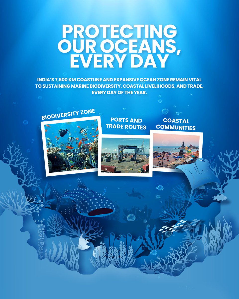 India and the Maritime World

India’s vast coastline and ocean zone support marine life, drive coastal economies, and strengthen regional connectivity.

#India #IncredibleIndia #IndianEmbassy #IndianEmbassyAbuDhabi #IndiainUAE