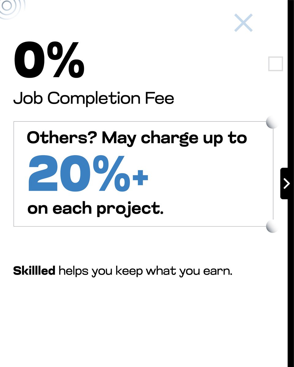 skillledjobs's tweet photo. More Earnings. Less Noise.
Skillled helps freelancers work smart, earn more, and grow faster.
No Fees. Just Results.
.
.
.
.
#FreelanceLife #Skillled #FreelancingMyths #FreelanceLife #SkillledPlatform #FutureOfWork #FreelancerTips #WorkYourWay #RemoteWork https://t.co/KZhXN20HUT