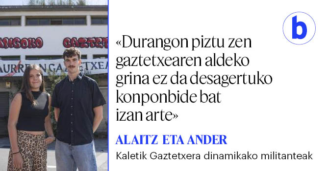EAJk okupazioaren kontra proposatutako neurria baliatuta, Durangoko Kaletik Gaztetxera dinamikako kide bat epaitu dute. Erabakiaren zain dauden arren, martxan da herriko gaztetxearen proiektua eta prest daude hura defendatzeko.
berria.eus/euskal-herria/…