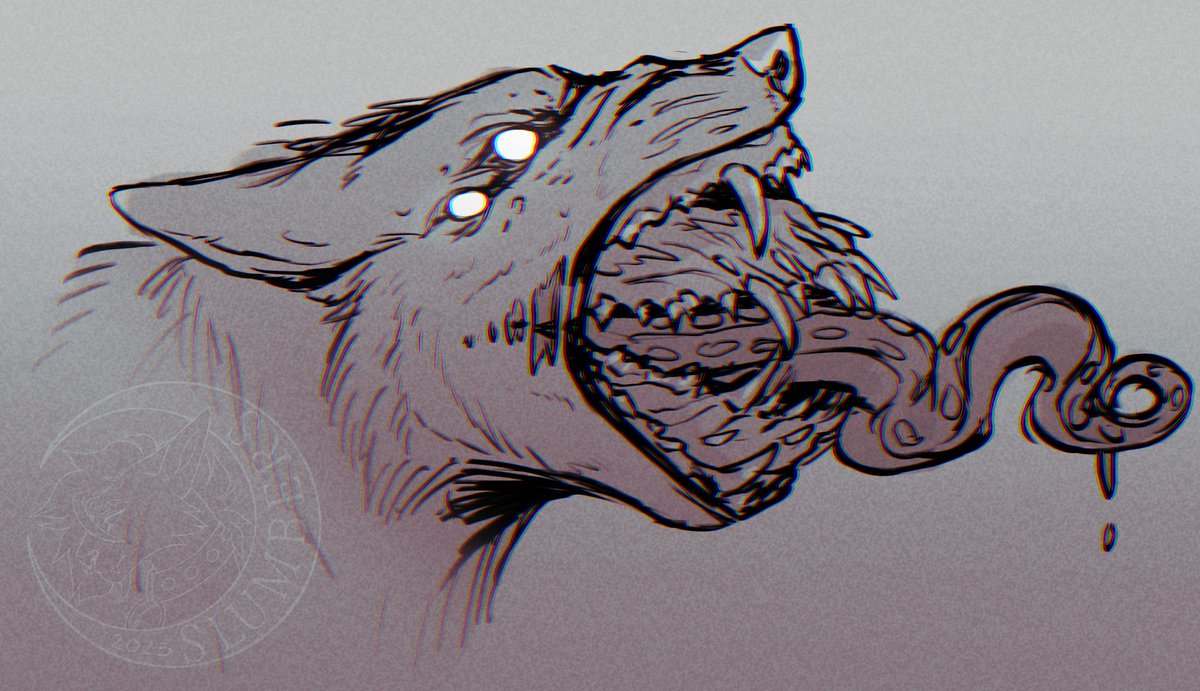 Slumbears's tweet image. tw// body horror

silly little toothy creature :3
[ #Furry #Sketch ]