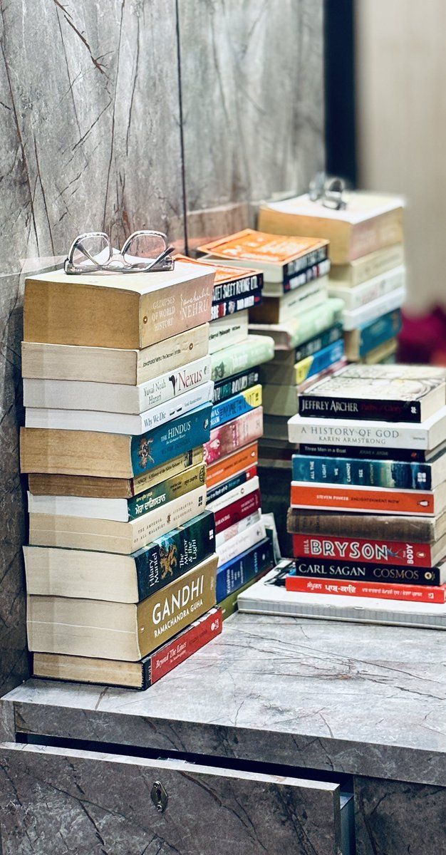 There’s no such thing as too many books. There’s only not enough shelves. Hence, the dresser has been converted into a shelf.