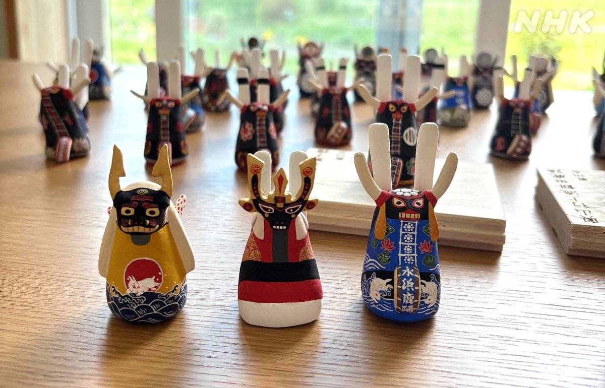 愛くるしい、個性豊かな 紙粘土の人形たち 作者は 鈴木海さん( #北上市