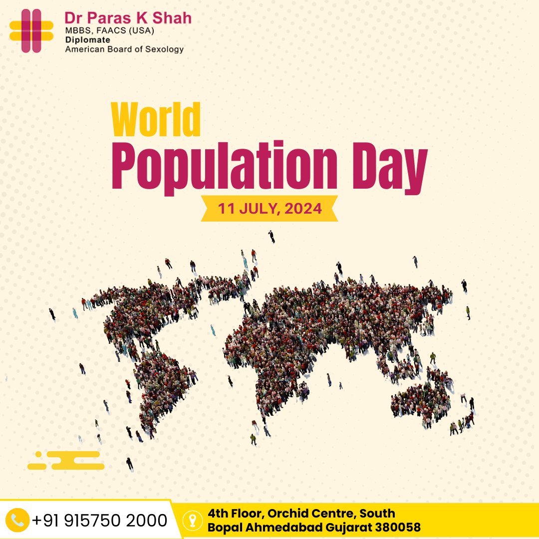 drParas67862's tweet photo. 🌍 On this #WorldPopulationDay, Dr. Paras Shah reminds us that a sustainable future begins with informed choices, accessible healthcare, and global awareness. Let's work together for a balanced and healthier world. 💙🌱
#DrParasShah #PopulationDay2025 #HealthForAll https://t.co/kWtVDHbjYP