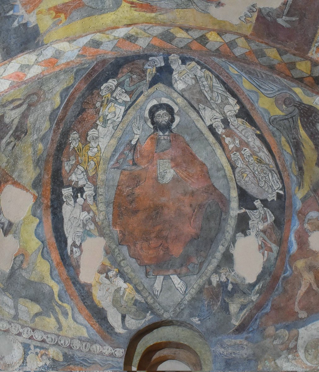 RomanicoEspana's tweet photo. Las pinturas murales absidiales de la iglesia de San Justo y San Pastor de Segovia: de los más completos y mejor conservados conjuntos de pintura mural románica en Castilla y que serán visitables este verano desde el 12 de julio al 7 de septiembre #BuenosDias #FelizViernes https://t.co/C32kYzMgQ0