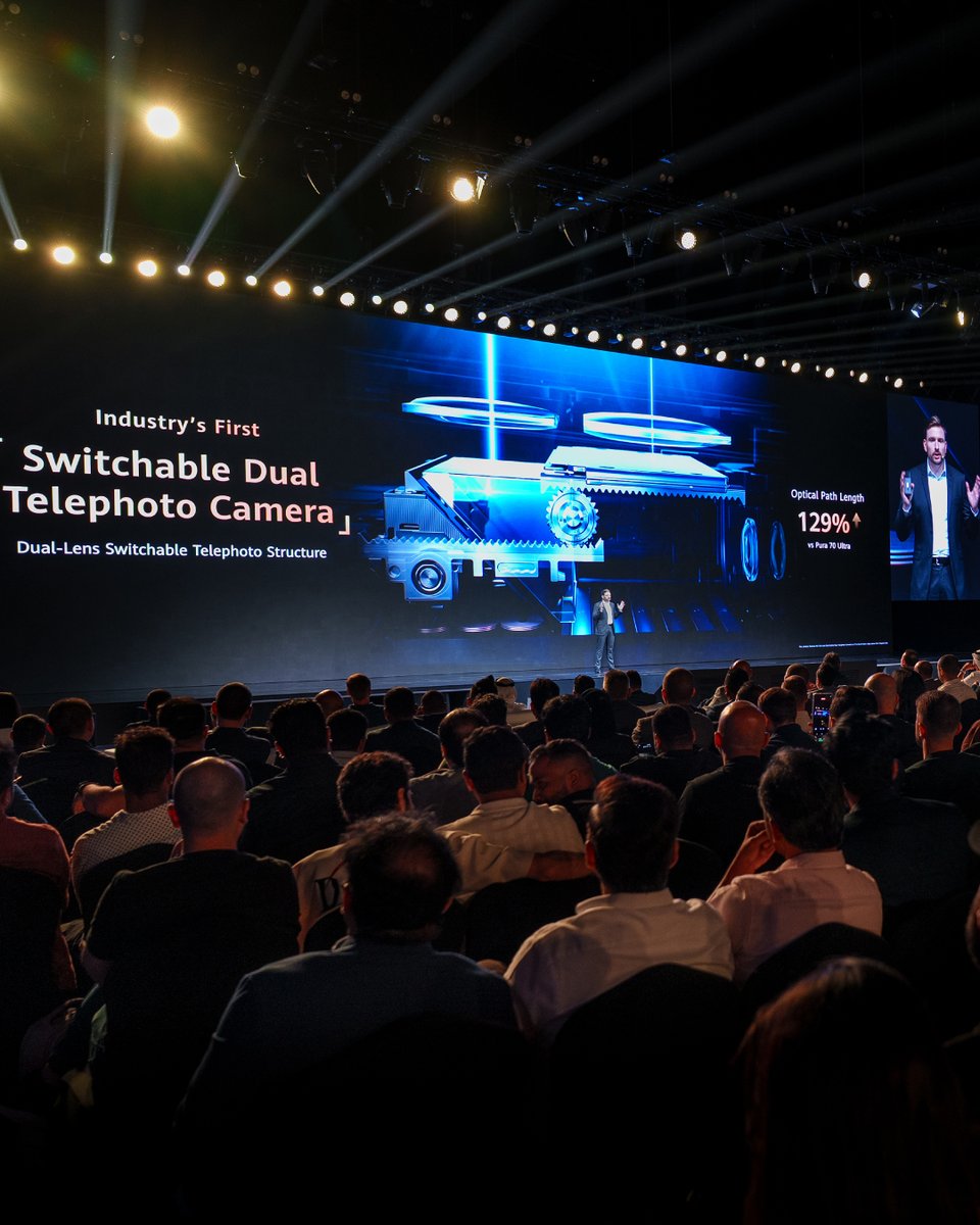 HuaweiZA's tweet image. History was made in Dubai, with the release of the HUAWEI Pura 80 Series and its game-changing Switchable Dual Telephoto Camera. HUAWEI MatePad 11.5 supports eye-soothing PaperMatte Display also stole the show. #HUAWEIPura80 #FashionNext