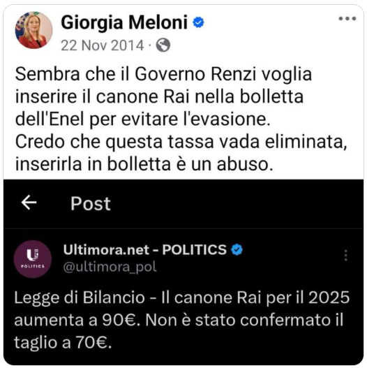 GarbaSte's tweet photo. Avete votato Meloni Salvini e Tajani perchè avevan promesso di abbassare le tasse? 
Poveri fessi. https://t.co/pioIm1mV8P