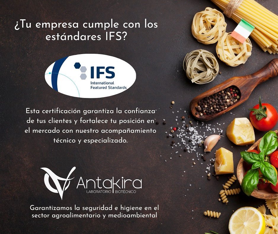 LabAntakira's tweet photo. 🔬En Laboratorio Antakira te ayudamos a cumplir con los estándares IFS, una referencia clave en seguridad y calidad alimentaria reconocida a nivel internacional. 

Esta certificación garantiza la confianza de tus clientes y fortalece tu posición en el mercado. https://t.co/CKMeqSfGMS
