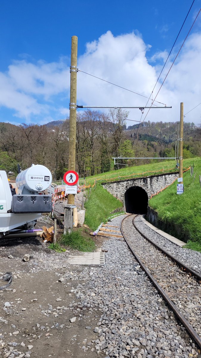 NoelDolphin's tweet image. Today I will be mainly thinking about.... some lines in Switzerland are still installing wooden masts and I quite like it.